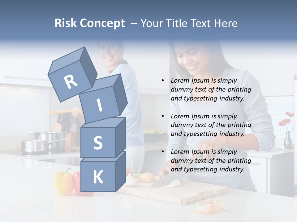 Man Tomato Cook PowerPoint Template