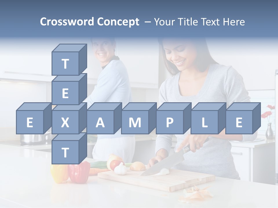 Man Tomato Cook PowerPoint Template