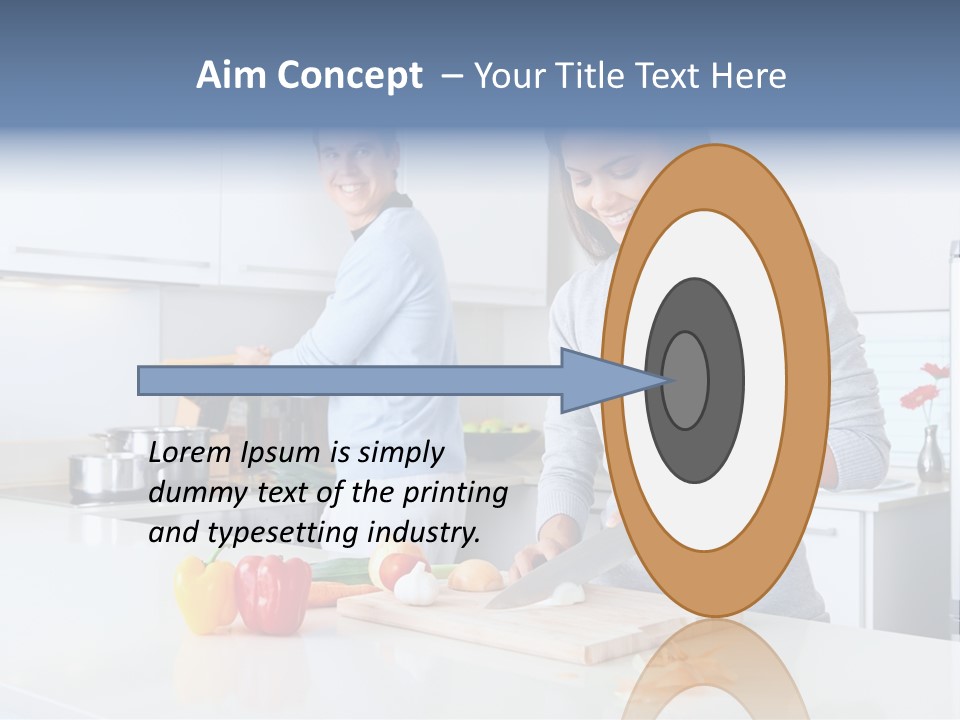 Man Tomato Cook PowerPoint Template