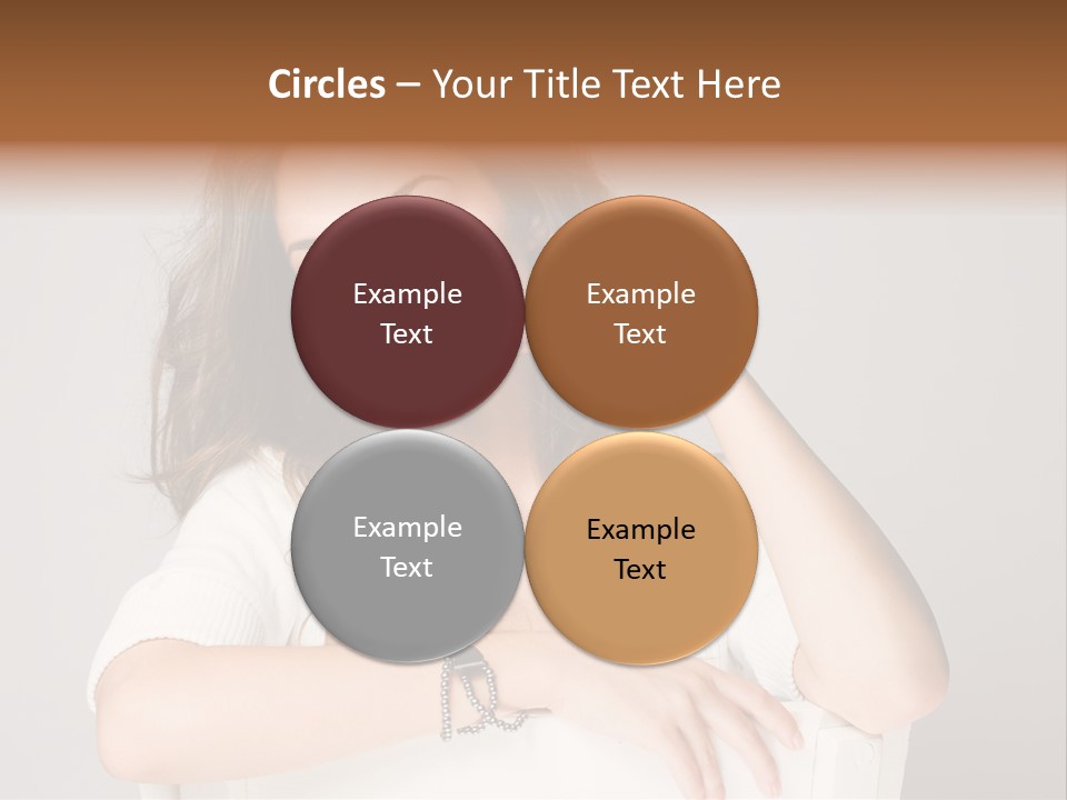 Brunette Choosing Sad PowerPoint Template