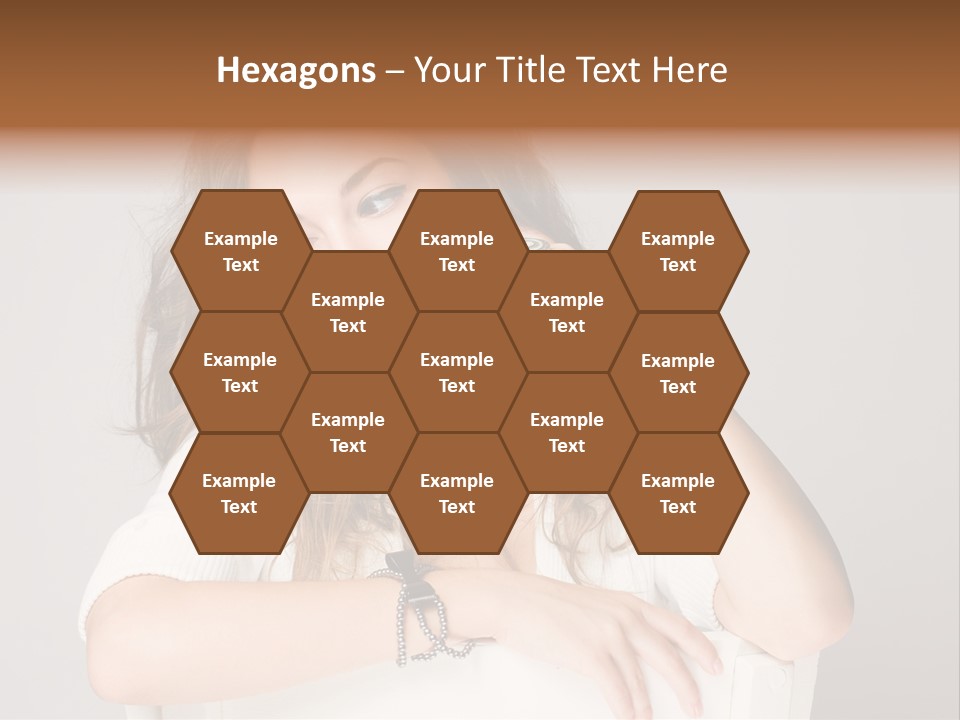 Brunette Choosing Sad PowerPoint Template