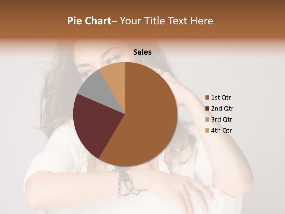 Brunette Choosing Sad PowerPoint Template