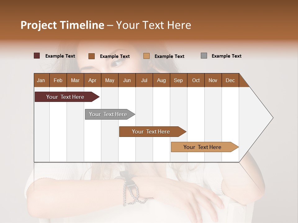 Brunette Choosing Sad PowerPoint Template