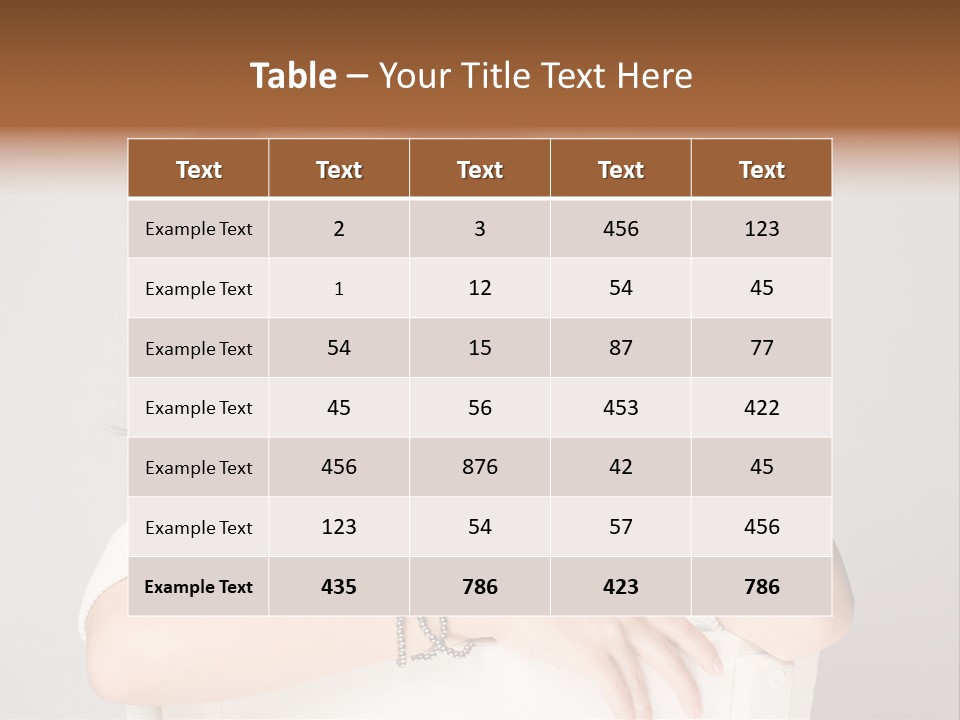 Brunette Choosing Sad PowerPoint Template