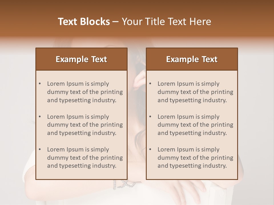 Brunette Choosing Sad PowerPoint Template
