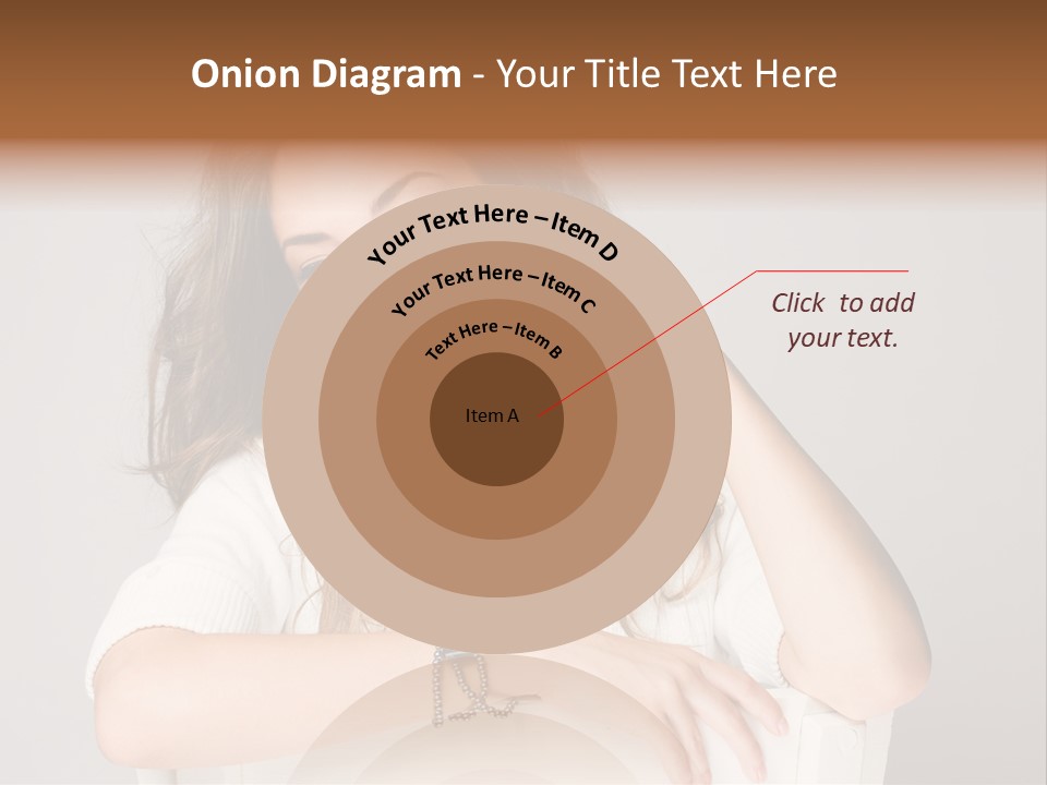 Brunette Choosing Sad PowerPoint Template