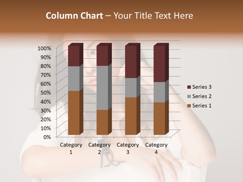Brunette Choosing Sad PowerPoint Template