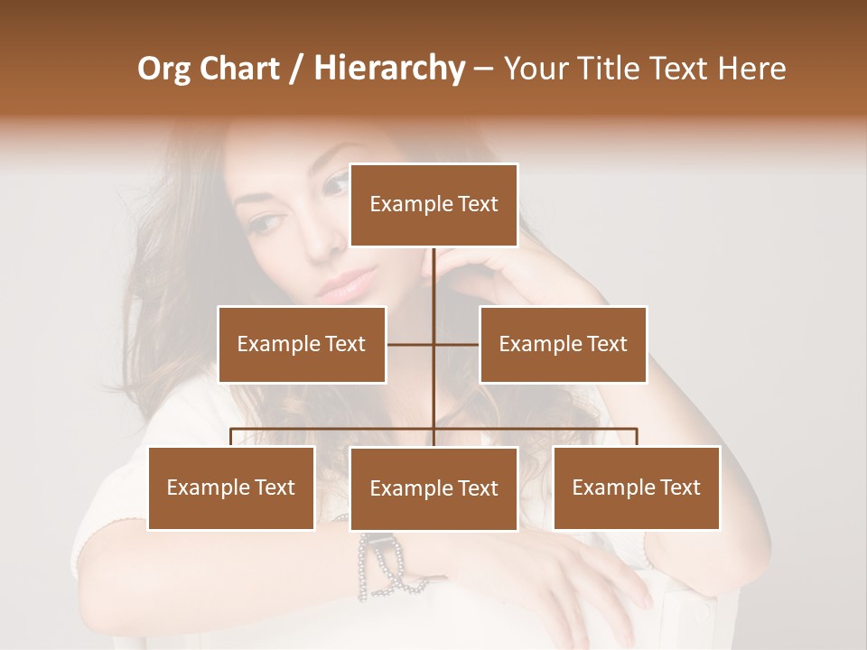 Brunette Choosing Sad PowerPoint Template