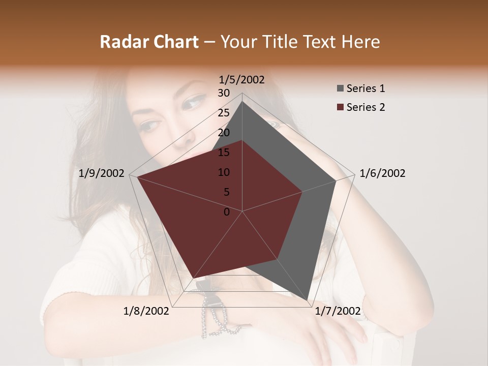 Brunette Choosing Sad PowerPoint Template