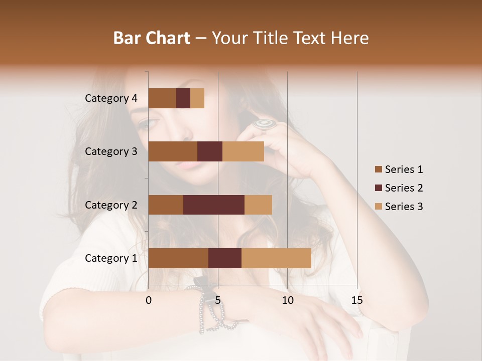 Brunette Choosing Sad PowerPoint Template
