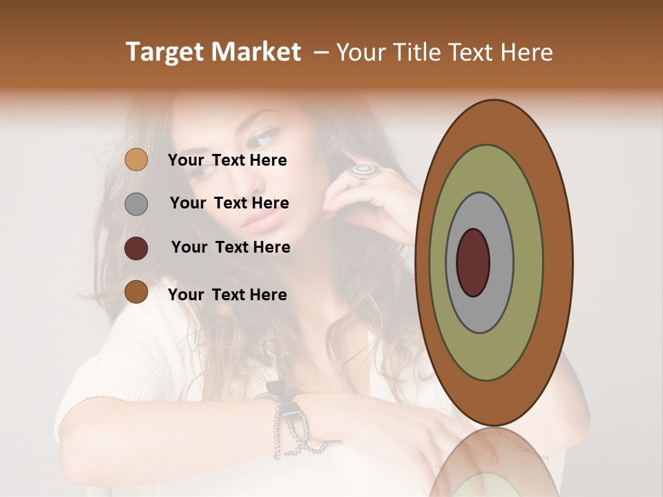 Brunette Choosing Sad PowerPoint Template