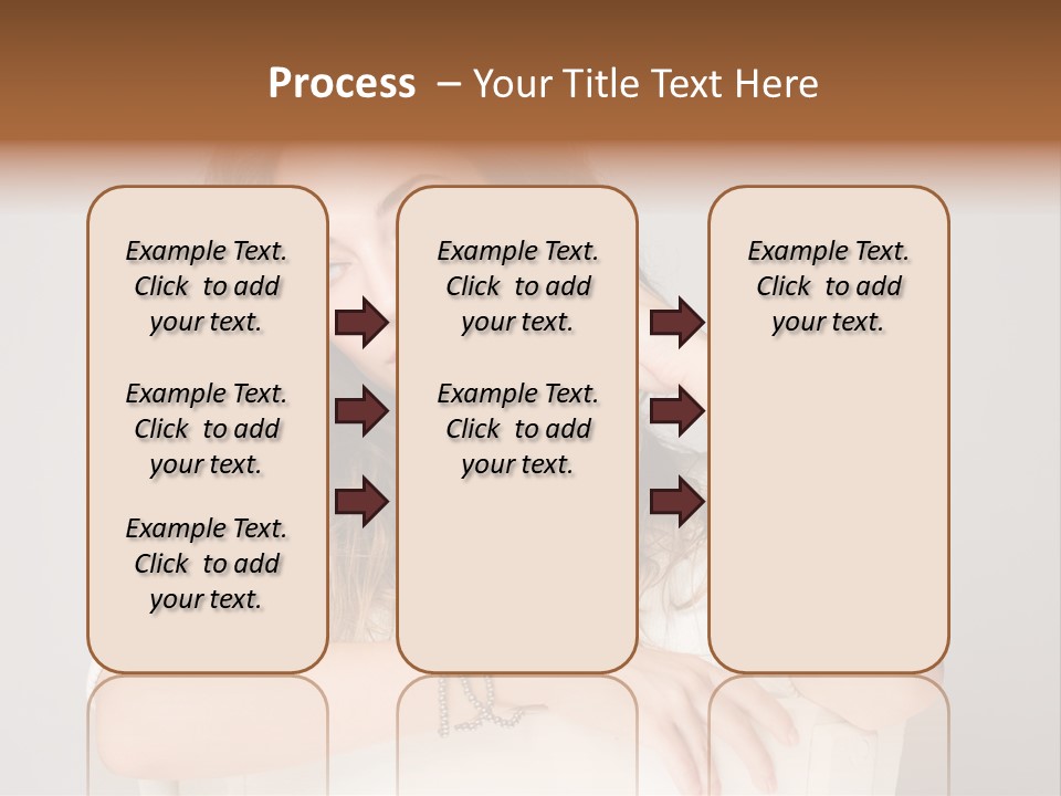 Brunette Choosing Sad PowerPoint Template