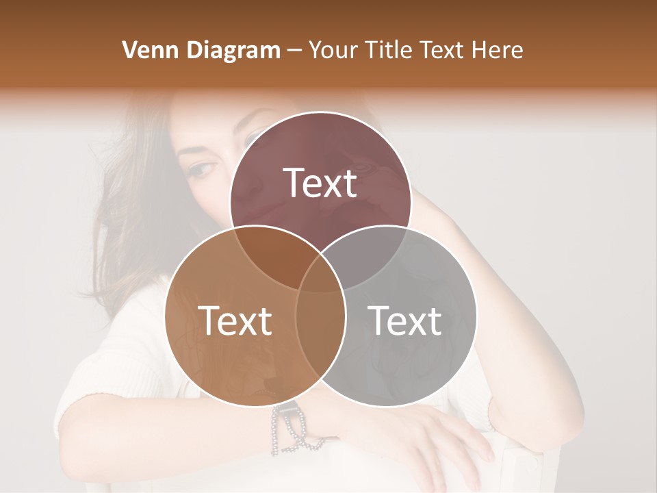 Brunette Choosing Sad PowerPoint Template