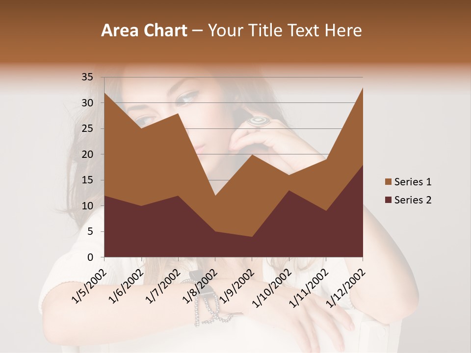 Brunette Choosing Sad PowerPoint Template