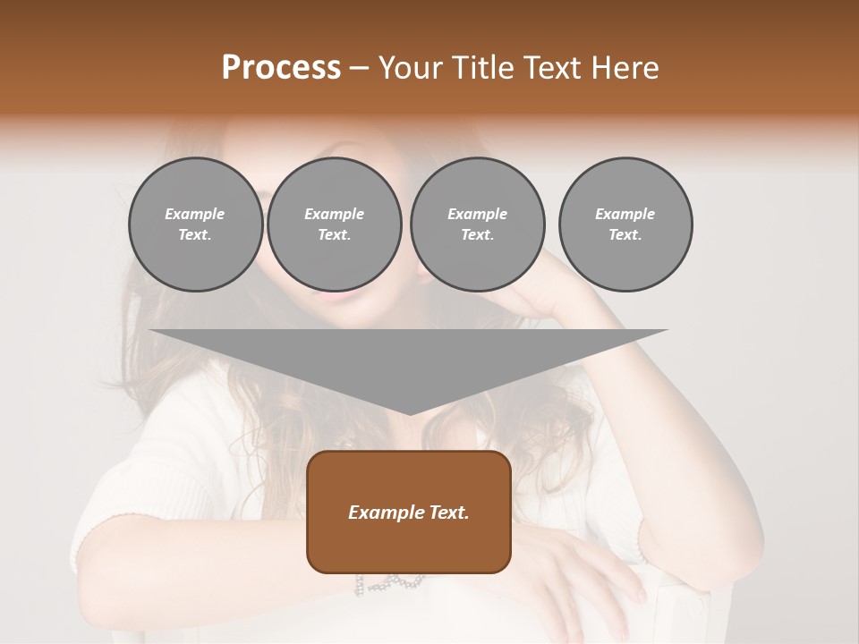 Brunette Choosing Sad PowerPoint Template
