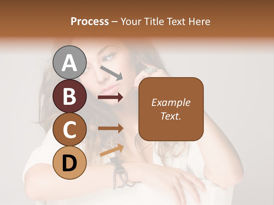 Brunette Choosing Sad PowerPoint Template
