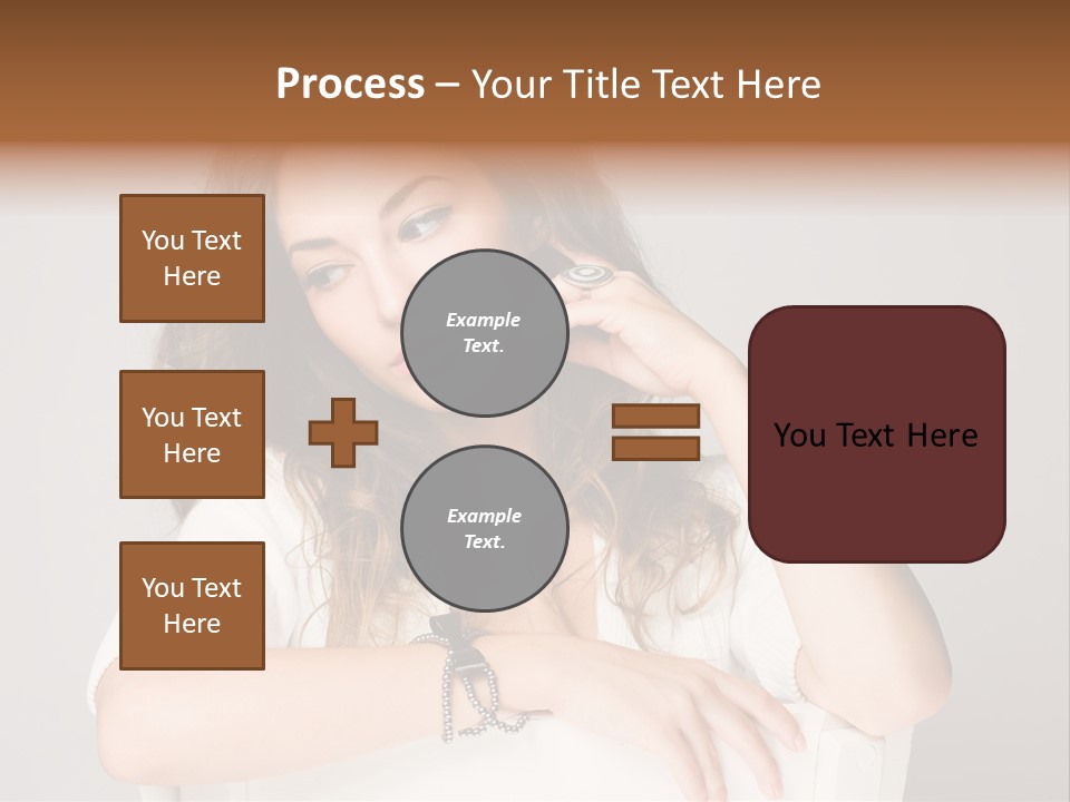 Brunette Choosing Sad PowerPoint Template