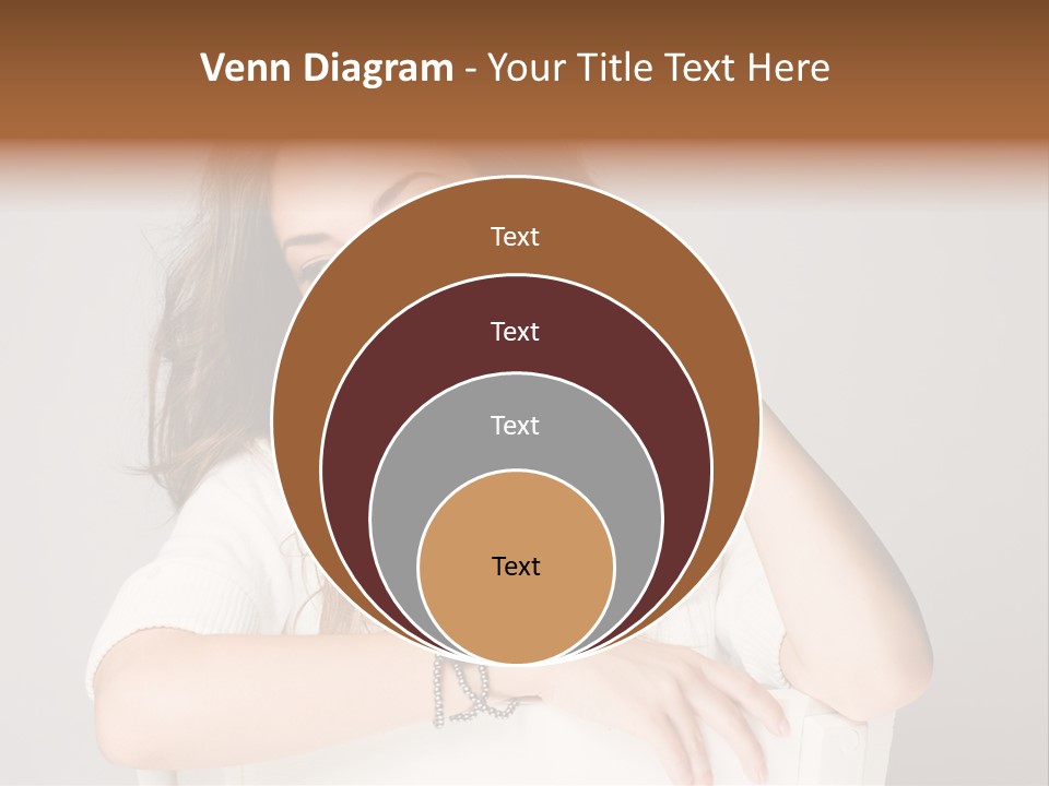 Brunette Choosing Sad PowerPoint Template