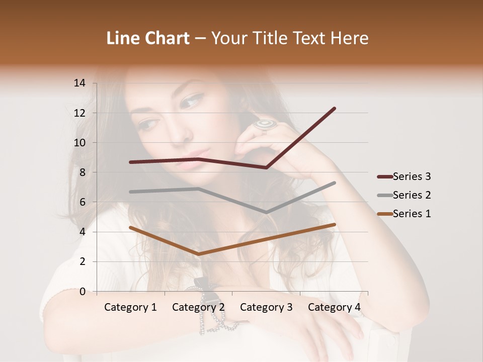 Brunette Choosing Sad PowerPoint Template