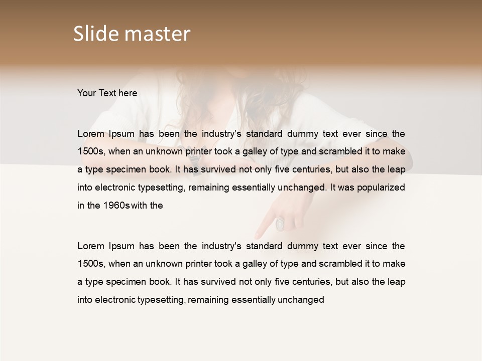 Asian Woman Sexy PowerPoint Template