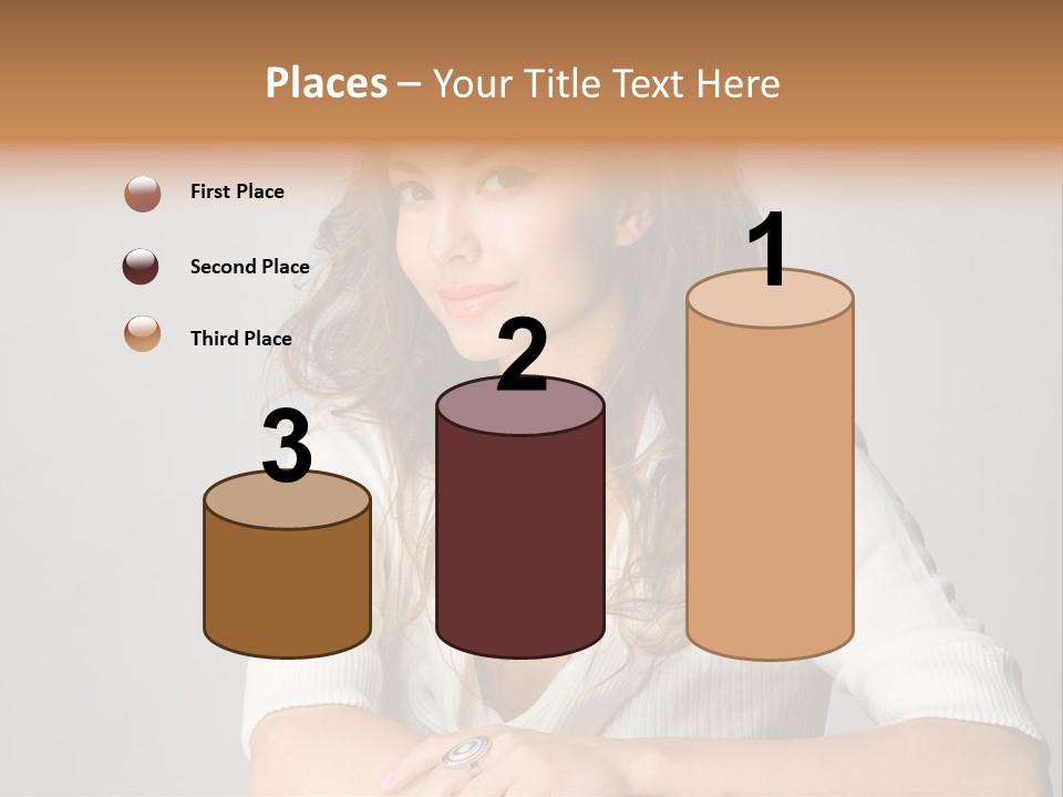 Tanned Person Girl PowerPoint Template