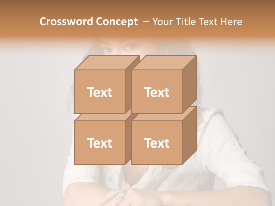 Tanned Person Girl PowerPoint Template