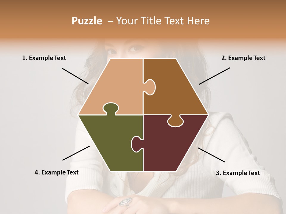 Tanned Person Girl PowerPoint Template