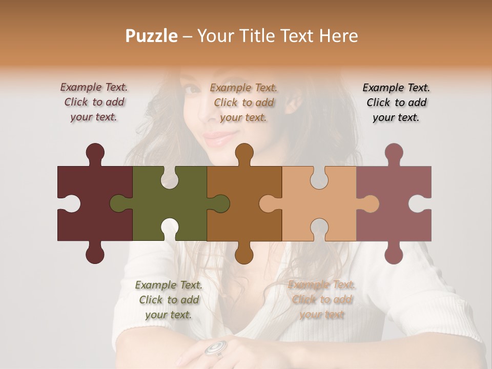 Tanned Person Girl PowerPoint Template