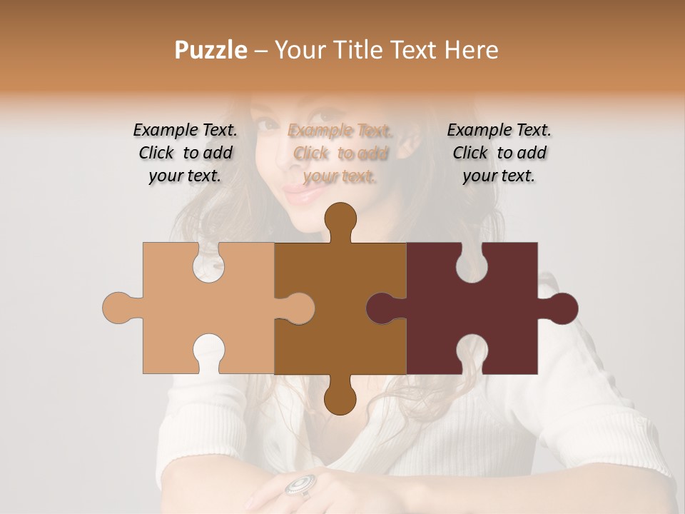 Tanned Person Girl PowerPoint Template