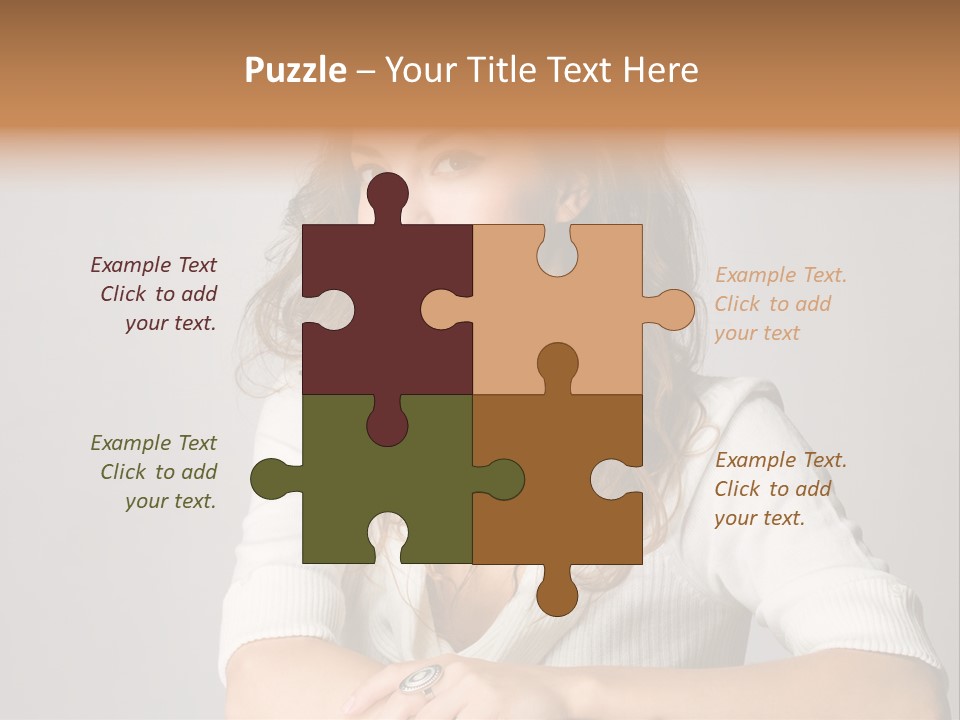 Tanned Person Girl PowerPoint Template