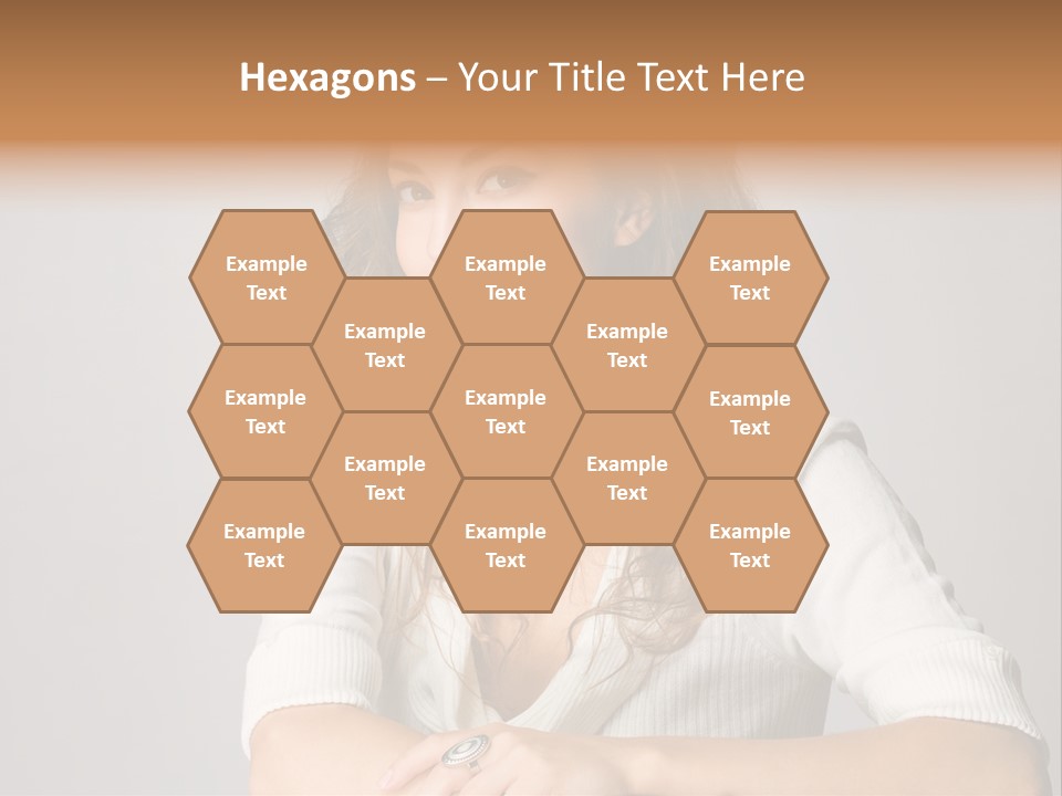 Tanned Person Girl PowerPoint Template