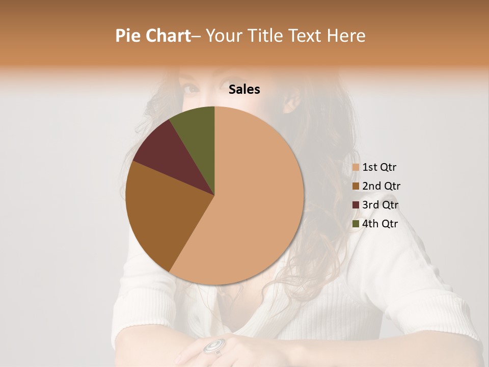 Tanned Person Girl PowerPoint Template