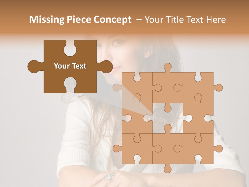 Tanned Person Girl PowerPoint Template