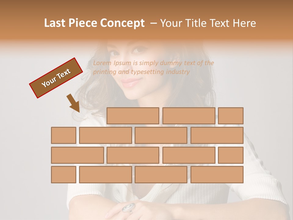 Tanned Person Girl PowerPoint Template