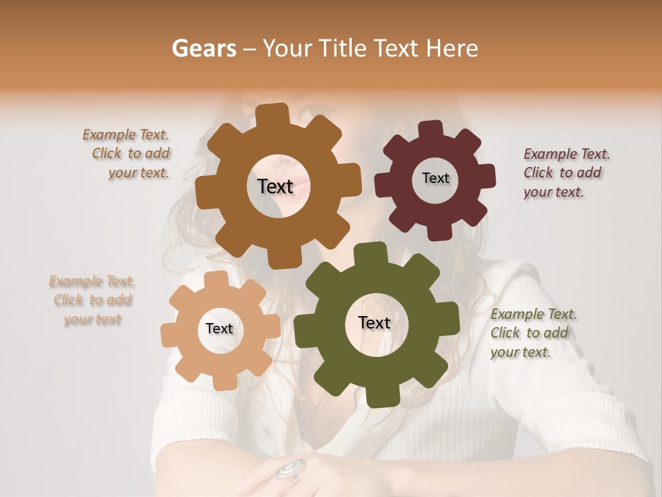 Tanned Person Girl PowerPoint Template