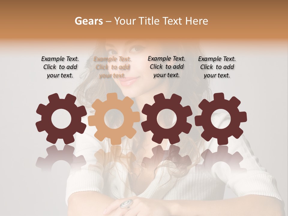 Tanned Person Girl PowerPoint Template