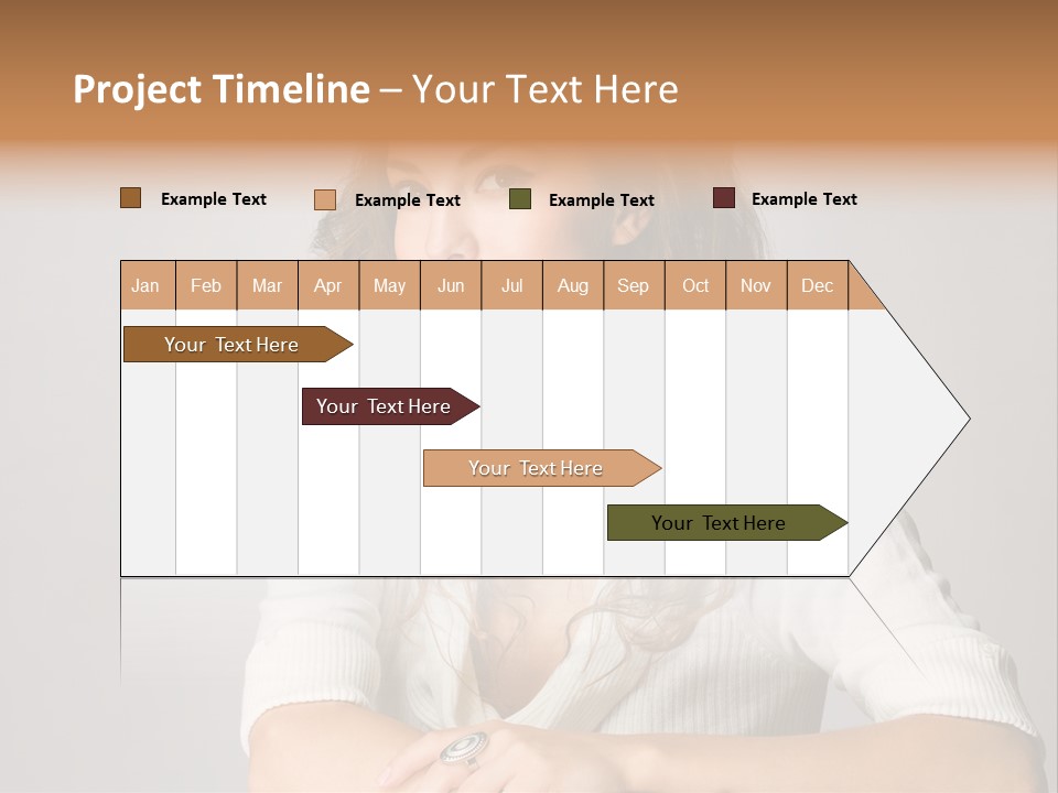 Tanned Person Girl PowerPoint Template