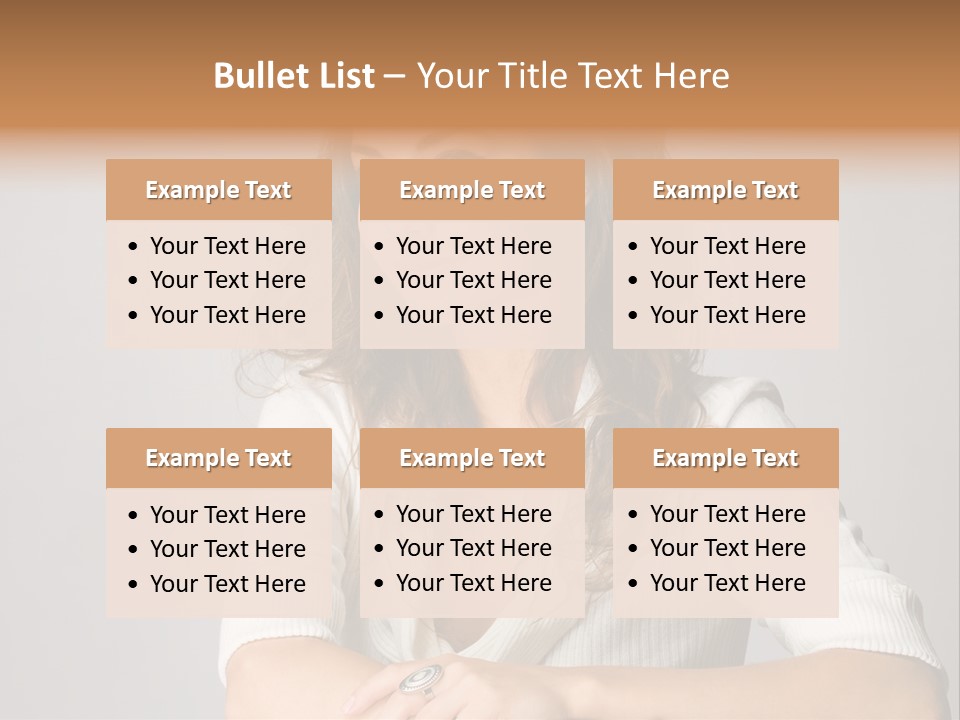 Tanned Person Girl PowerPoint Template