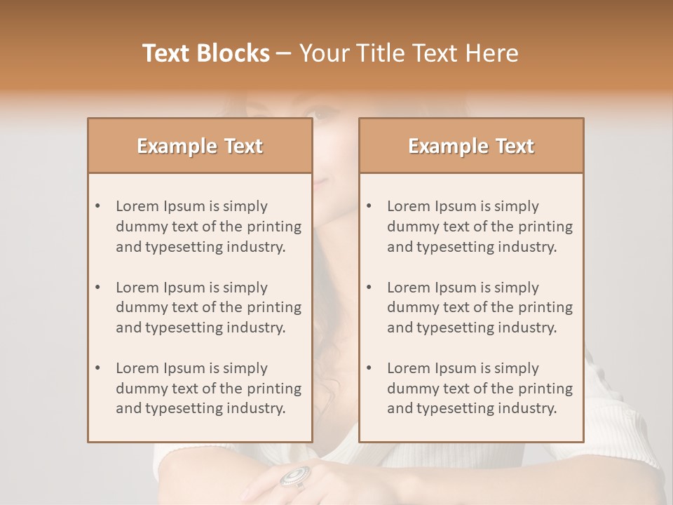 Tanned Person Girl PowerPoint Template