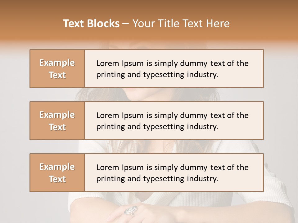 Tanned Person Girl PowerPoint Template