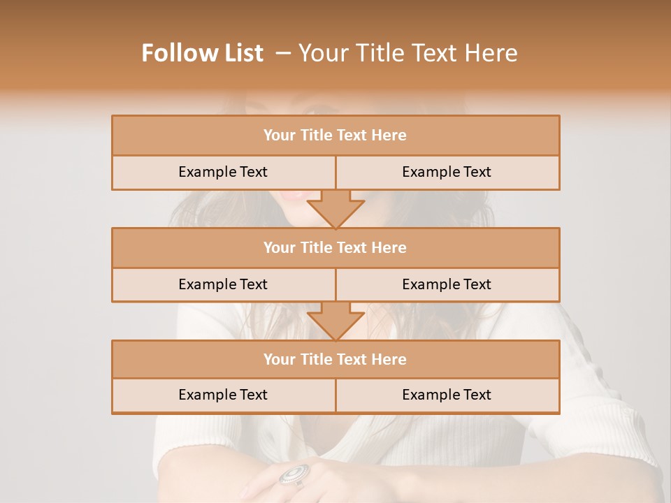 Tanned Person Girl PowerPoint Template