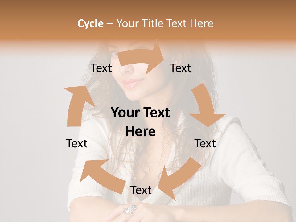 Tanned Person Girl PowerPoint Template