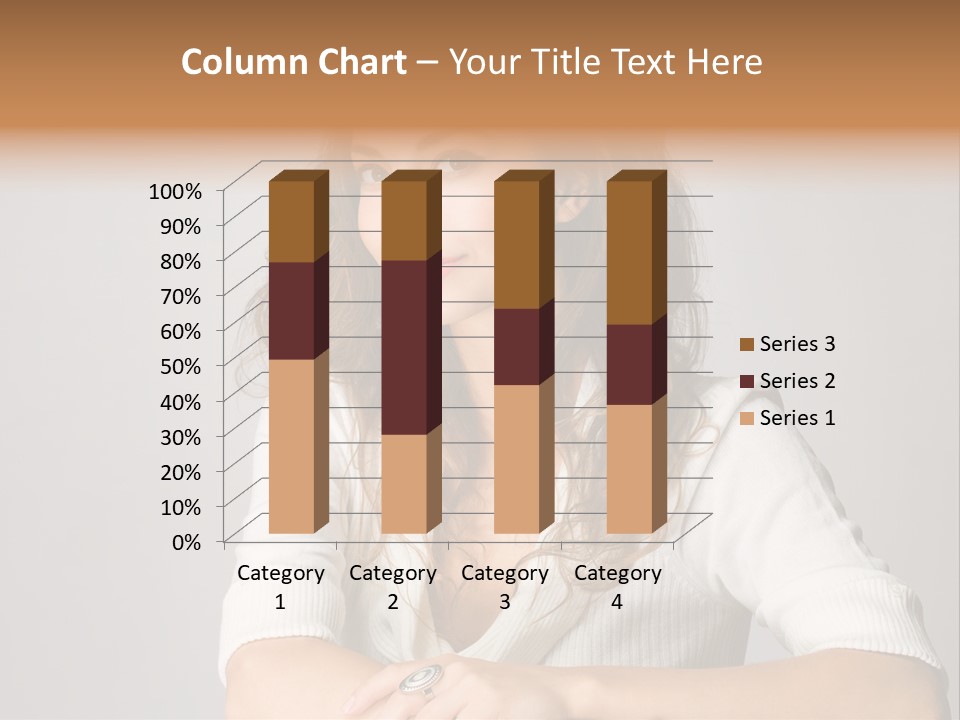 Tanned Person Girl PowerPoint Template