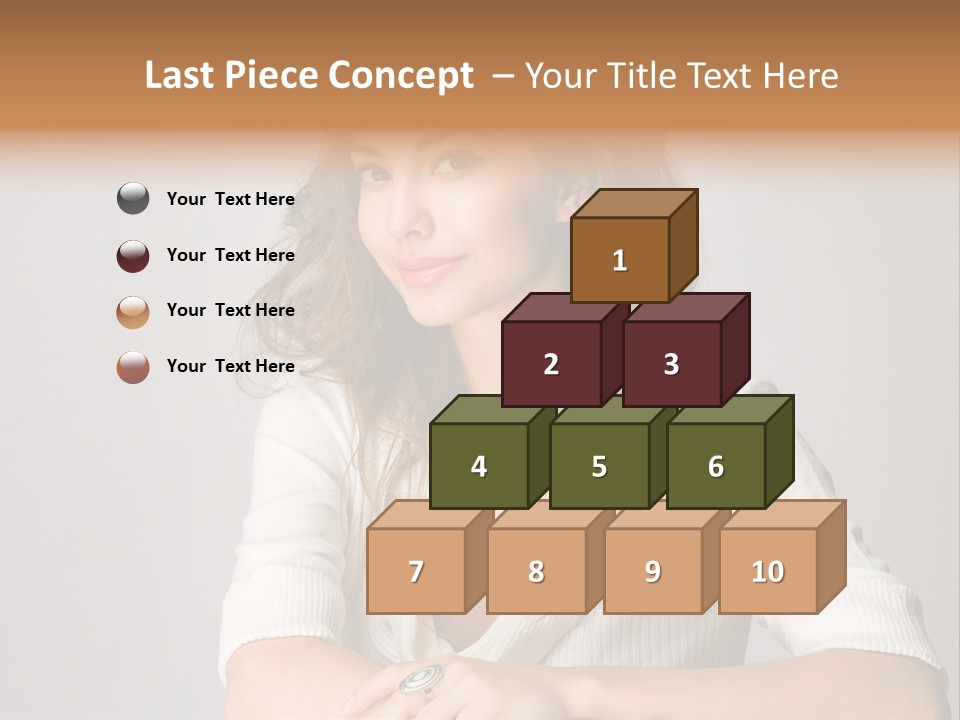 Tanned Person Girl PowerPoint Template