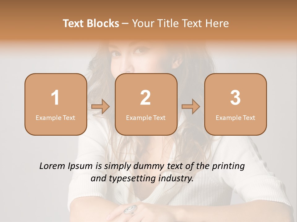 Tanned Person Girl PowerPoint Template