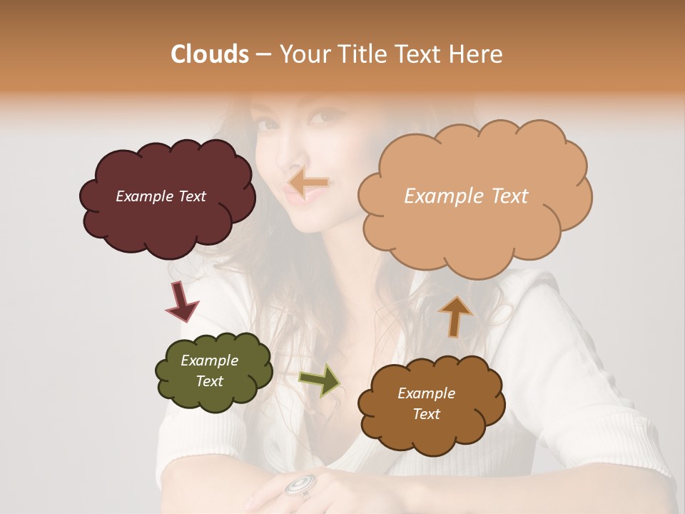 Tanned Person Girl PowerPoint Template