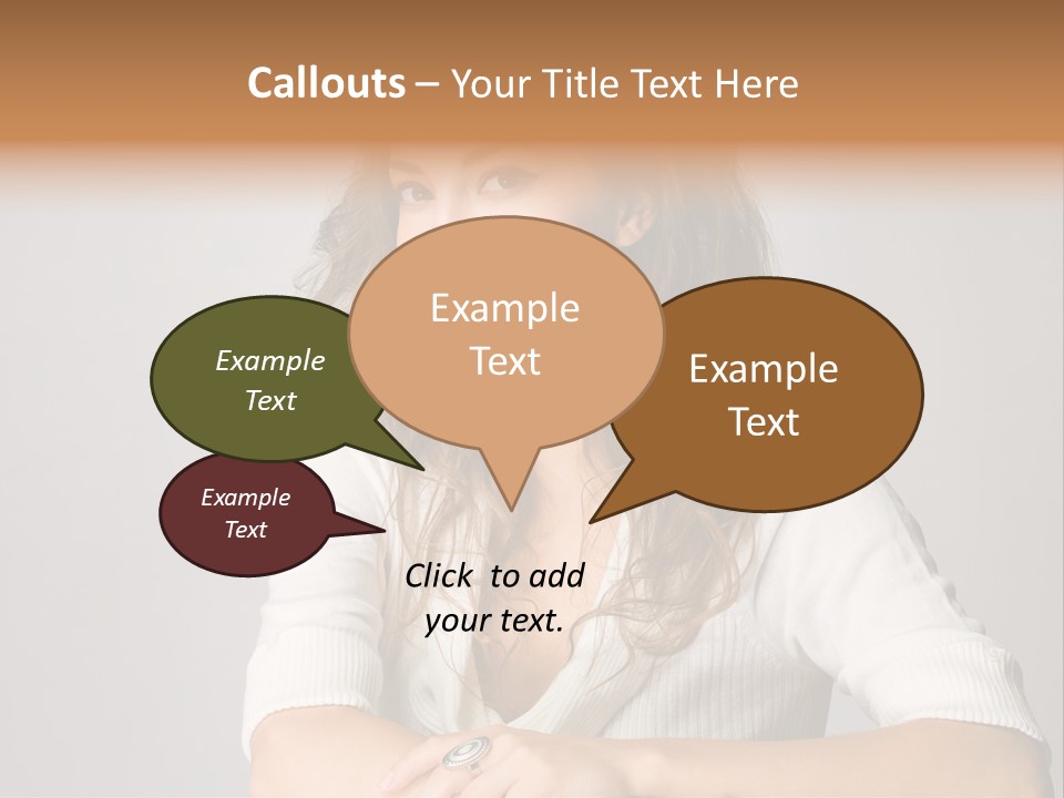 Tanned Person Girl PowerPoint Template