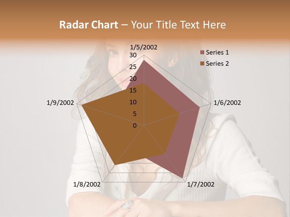 Tanned Person Girl PowerPoint Template