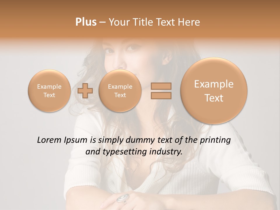 Tanned Person Girl PowerPoint Template