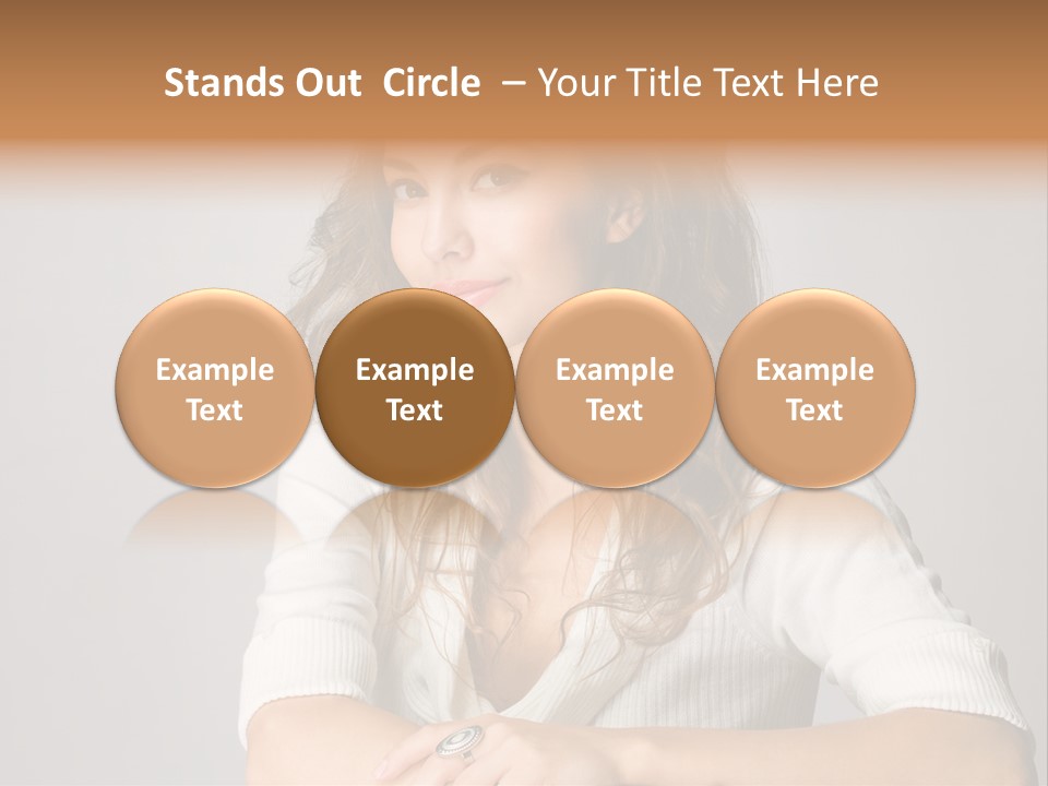 Tanned Person Girl PowerPoint Template